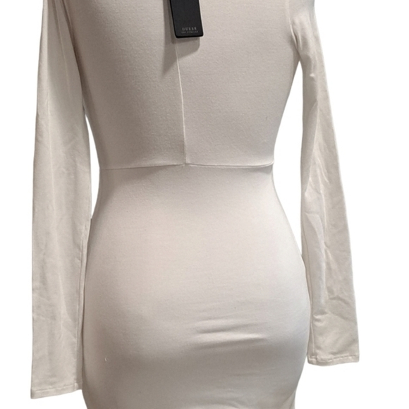 Vintage Y2K GUESS White Plunging neckline Knotted size Small - Picture 3 of 10